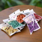 Floral pagoda-shaped sandalwood incense cones in mixed colors