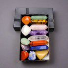 Natural Amethyst, Aventurine, Tiger Eye, and Pink Crystal polished stones for healing and spiritual energy