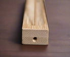 Natural bamboo incense holder with minimalist design and wood grain texture