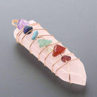 Crystal Arrow Shape Seven Chakra Pendant – Energy & Balance