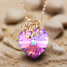 Fashion Colorful 925 Silver Heart Pendant for Stylish Jewelry