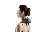 Wireless 4D neck and shoulder massager with soothing heat for relaxation and pain relief.