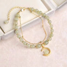 Celestial Jade Rabbit Bracelet featuring zodiac charm and retro design