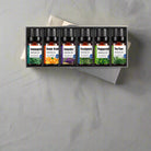 Set of 4 or 6 essential oil sticks in a wellness gift box