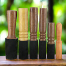 Buddha sound bowl with wooden striker used for meditation and healing