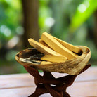 Handcrafted sacred wood incense logs for meditation and aromatherapy