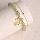 Celestial Jade Rabbit Bracelet featuring zodiac charm and retro design