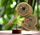 Bronze Feng Shui money tree for prosperity and harmony home decor