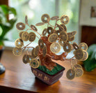 Bronze Feng Shui money tree for prosperity and harmony home decor