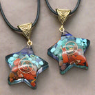 Chakra Crystal Pendant – 7 Chakra Stones on Adjustable Leather Strap