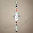 Natural Jade Fu Lu Shou Bracelet Watch for Good Fortune and Elegance