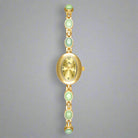 Natural Jade Fu Lu Shou Bracelet Watch for Good Fortune and Elegance