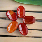 Red Agate Crystal Palm Stone – Natural Stress Relief & Healing Tool