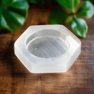 Hexagon Selenite Bowl – 100% Natural Crystal Cleansing Dish