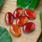 Red Agate Crystal Palm Stone – Natural Stress Relief & Healing Tool