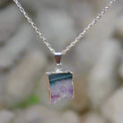 Natural Amethyst Silver Necklace – Healing Crystal Jewelry