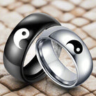   Yin Yang Couple Ring – Symbol of Balance & Unity for Partners 