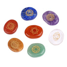7 Chakras Natural Pocket Palm Stones - The Light of Inspiration