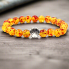 Lava Stone Paw Bracelet – Natural Grounding Jewelry for Strength 