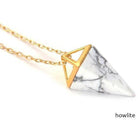 18K Gold Plated Healing Crystal Pendant Necklace - The Light of Inspiration