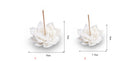 White Porcelain lotus incense burner - The Light of Inspiration