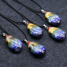 Meditation Guide Seven Chakras Balance Healing Necklace - The Light of Inspiration