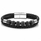 Punk Style Leather Natural Stone Bracelet - The Light of Inspiration