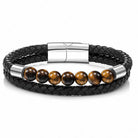 Punk Style Leather Natural Stone Bracelet - The Light of Inspiration