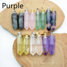 Unisex natural crystal pendant perfume bottle with geometric design, perfect for carrying essential oils or fragrances for peace and mindfulness.