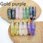 Unisex natural crystal pendant perfume bottle with geometric design, perfect for carrying essential oils or fragrances for peace and mindfulness.