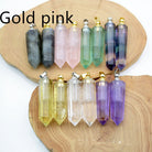 Unisex natural crystal pendant perfume bottle with geometric design, perfect for carrying essential oils or fragrances for peace and mindfulness.