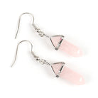 Classic Earrings, Natural Crystal Semi-Precious Stones Pendant Earrings, Six Prism Bullet Earrings - The Light of Inspiration