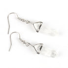 Classic Earrings, Natural Crystal Semi-Precious Stones Pendant Earrings, Six Prism Bullet Earrings - The Light of Inspiration