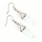 Classic Earrings, Natural Crystal Semi-Precious Stones Pendant Earrings, Six Prism Bullet Earrings - The Light of Inspiration