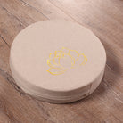 Embroidered Linen Lotus Meditation Meditation Futon - The Light of Inspiration