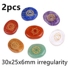 7 Chakras Natural Pocket Palm Stones - The Light of Inspiration
