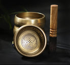 Yoga Meditation Singing Bowl Auspicious Knot Handmade Buddha Sound Bowl - The Light of Inspiration