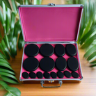 16Pcs Basalt Hot Massage Stone Kit with Heater – Spa at Home 