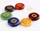 7 Chakras Natural Pocket Palm Stones - The Light of Inspiration