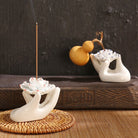 "Traditional Buddhist incense holder for temple rituals and serenity."