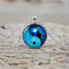 Tai Chi Yin Yang Dragon Glass Necklace – Bold Spiritual Style Unisex 