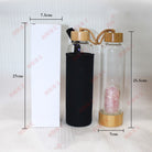 Natural Crystal Crushed Stones And Bamboo Cover Energy Cup - The Light of Inspiration