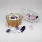 Natural Crystal Crushed Stones And Bamboo Cover Energy Cup - The Light of Inspiration