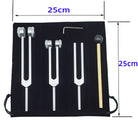 Aluminum Alloy Tuning Fork Suit Fork Gold 3 PCs With Base - The Light of Inspiration