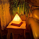 Pyramid-Shaped Salt Lamp - The Light of Inspiration