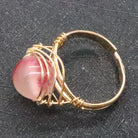 Natural Stone Bead Speckled Stone Ring - The Light of Inspiration