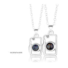 Couple Necklace A Pair Of Magnet Stones Attract Each Other 100 Languages Projection Stone Necklace Qixi Valentine's Day Gift - The Light of Inspiration