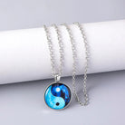 Tai Chi Yin Yang Dragon Glass Necklace – Bold Spiritual Style Unisex 