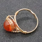 Natural Stone Bead Speckled Stone Ring - The Light of Inspiration