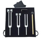 Aluminum Alloy Tuning Fork Suit Fork Gold 3 PCs With Base - The Light of Inspiration